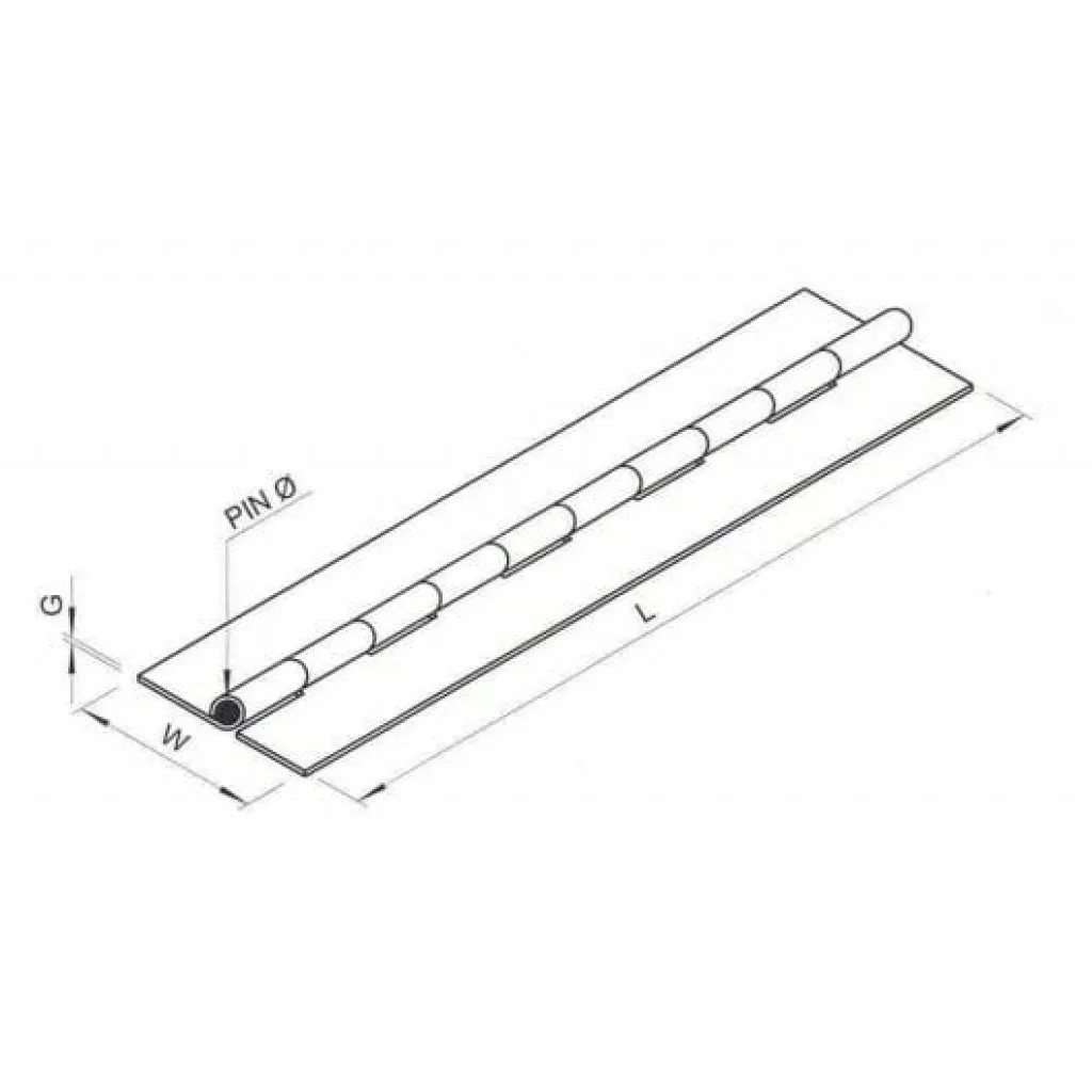 Piano Hinge Custom Continuous Hinge Pre Drilled Piano Hinge